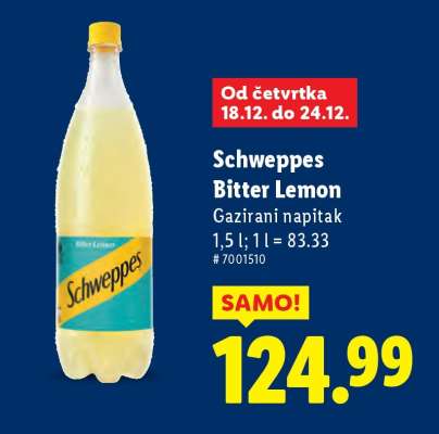 SCHWEPPES Bitter Lemon