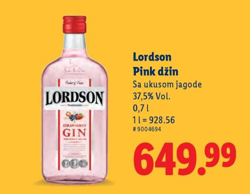 Lordson Pink džin
