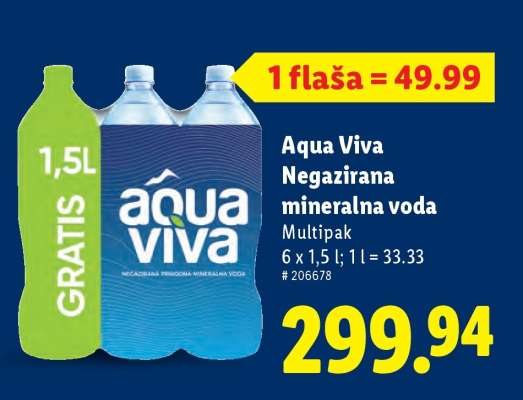 Aqua Viva Negazirana mineralna voda