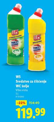 W5 Sredstvo za čišćenje WC šolje