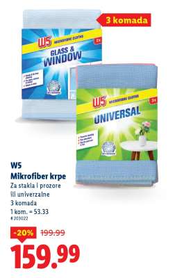 W5 Mikrofiber krpe