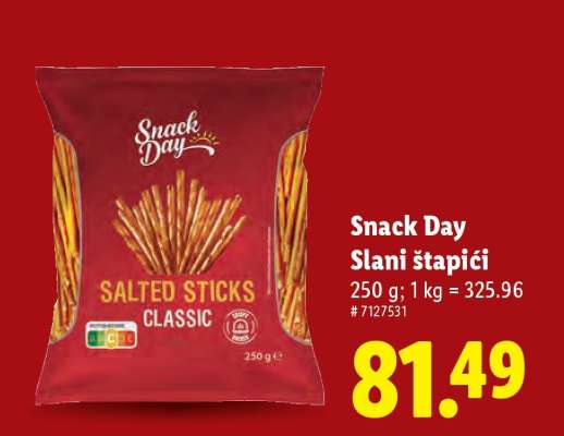 Snack Day Slani štapići