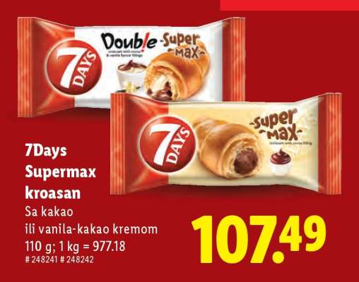 7days Supermax kroasan