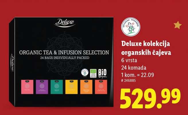 Deluxe Kolekcija organskih čajeva