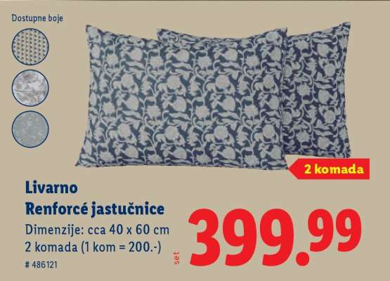 Livarno Renforcé jastučnice