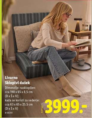 Livarno Sklopivi dušek