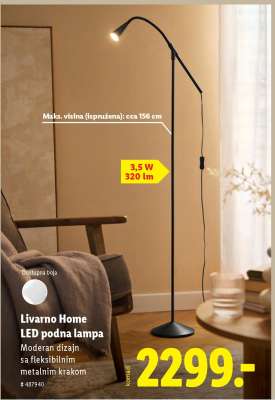 LIVARNO home LED podna lampa