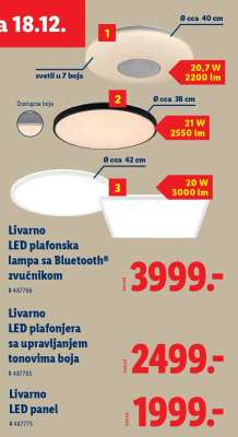 Livarno LED plafonska lampa sa Bluetooth® zvučnikom