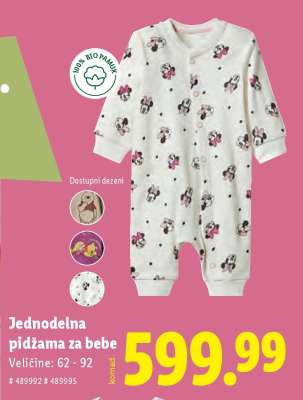 Jednodelna pidžama za bebe