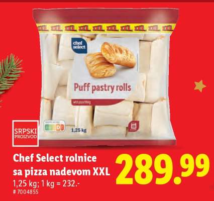 Chef Select Rolnice sa pizza nadevom XXL