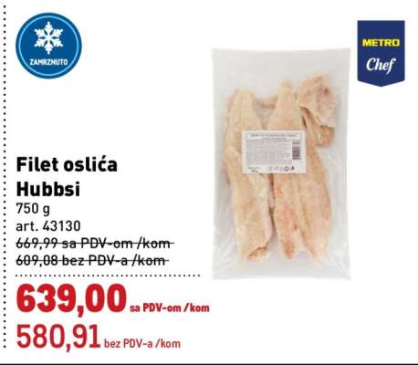 Filet oslića Hubbsi