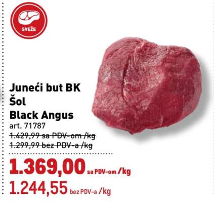 Juneći but BK Šol Black Angus