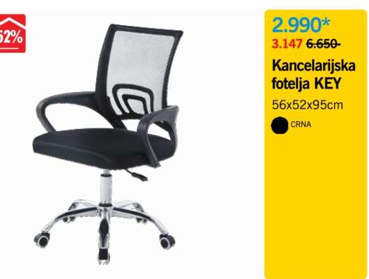 Kancelarijska fotelja KEY