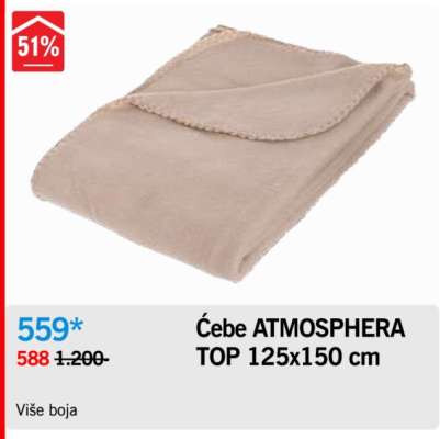 Ćebe ATMOSPHERA TOP 125x150 cm