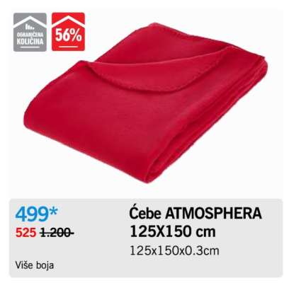 Ćebe ATMOSPHERA 125X150 cm