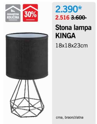 Stona lampa KINGA