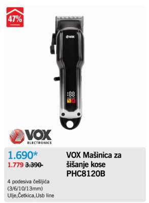 VOX Mašinica za šišanje kose PHC8120B