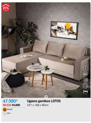 Ugaona garnitura LOTOS