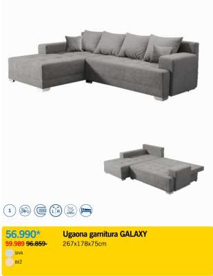 Ugaona garnitura GALAXY