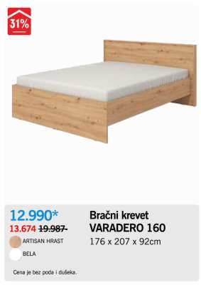 Bračni krevet VARADERO 160