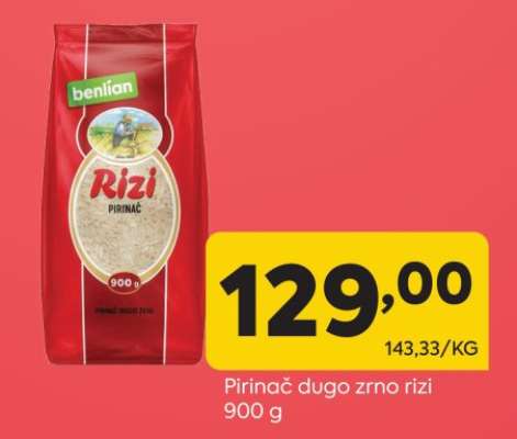 Pirinač dugo zrno rizi