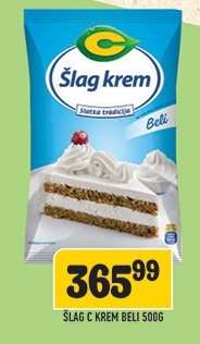 Šlag C Krem Beli 500g