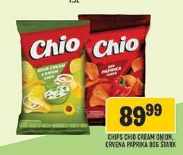 Chips Chio Cream Onion, Crvena Paprika 80g
