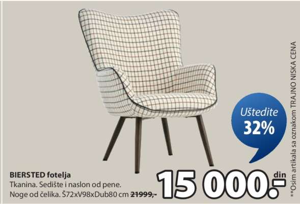 BIERSTED fotelja