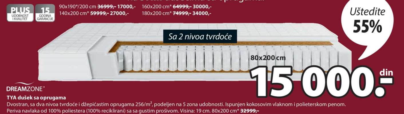 DREAMZONE™ TV4 dušek sa oprugama