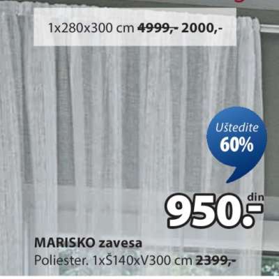 MARISKO ZAVESA