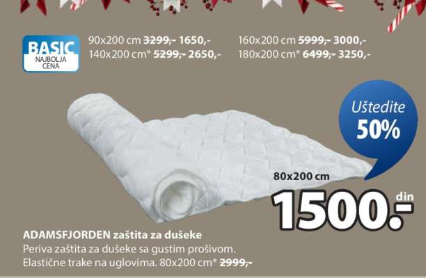 ADAMSFJORDEN zaštita za dušeke