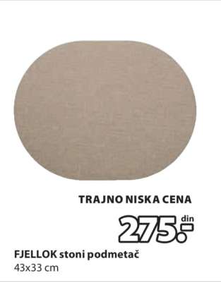 FJELLOK stoni podmetač