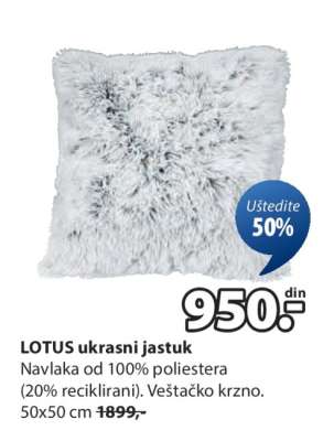 LOTUS UKRASNI JASTUK