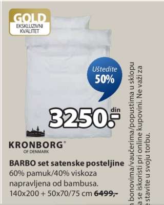 BARBO SET SATENSKE POSTELJINE