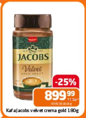 Kafa Jacobs velvet crema gold 180g