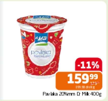 Pavlaka 20%mm Dr Milk 400g