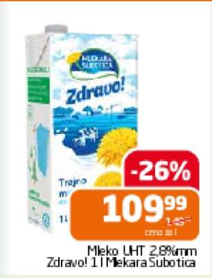 Mleko UHT 2,8%mm Zdravo!