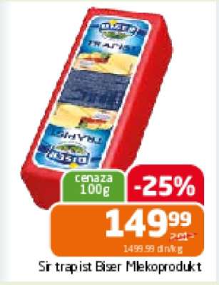 Sýr trapist Bizer Mlekoprodukt