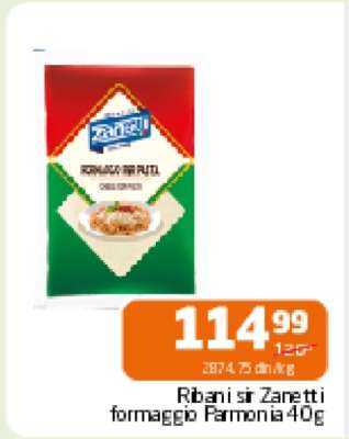 Ribani sir Zanetti formaggio Parmonia 40g
