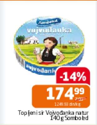 Topljeni sir Vojvodanka natur