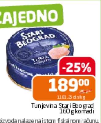 Tunjevina Stari Beograd 160 g komadi