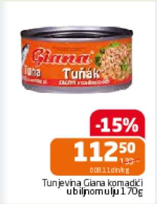 Tunjevina Giana komadići u biljnom ulju