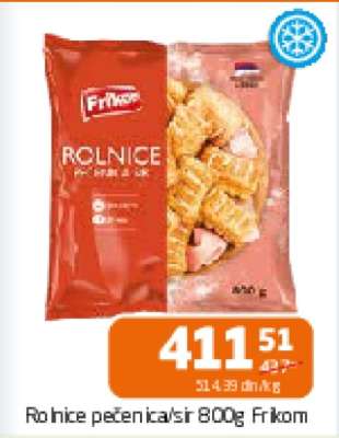 Rolnice pšenič./sir 800g Frikom