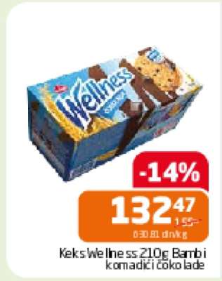 Keks Wellness 210g Bambi