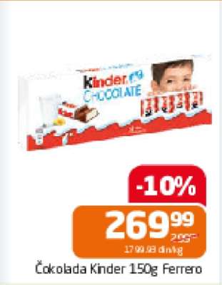 Čokolada Kinder 150g Ferrero