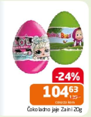 Čokoladno jaje Zaini 20g