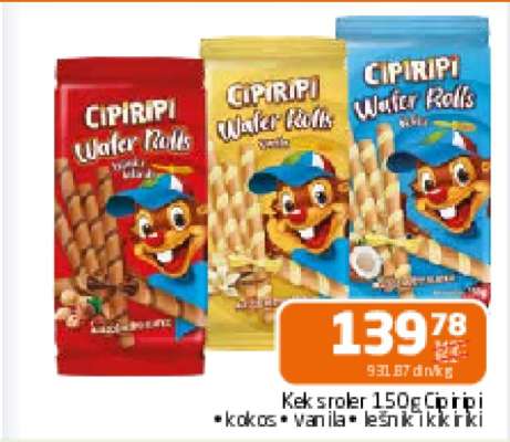 CipiRipi Wafer Rolls