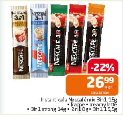Instant kafa Nescafé mix