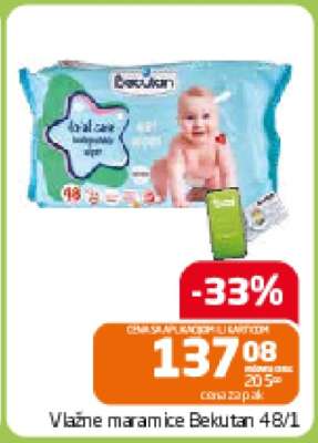 Vlažne maramice Bekutan 48/1