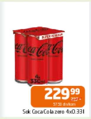 Sok Coca Cola zero 4x0.331